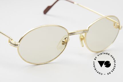 Cartier Saint Honore Large Größe Automatikgläser, die 22kt vergoldete Fassung ist auch optisch verglasbar, Passend für Herren und Damen