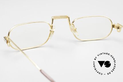 Cartier Demi Lune Santos Limitierte Luxus Lesebrille 80er, Größe: medium, Passend für Herren
