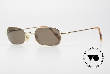 Cartier Orfy 90er Sonnenbrille Eckig Unisex, leichter flexibler Rahmen für höchsten Tragekomfort, Passend für Herren und Damen