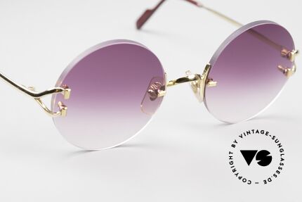 Cartier Madison Limited Einzelstück Customized Violett, Gr. MEDIUM (130mm Breite) und 100% UV Schutz, Passend für Herren und Damen