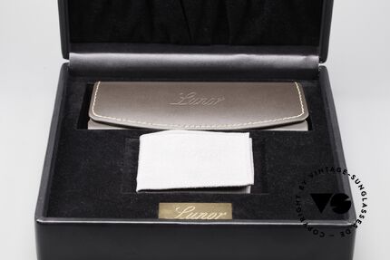 Lunor Leather Case Brown Lederetui Mit Präsentationsbox, Innenmaße: Länge 145mm, Breite 50mm, Höhe 18mm, Passend für Herren und Damen