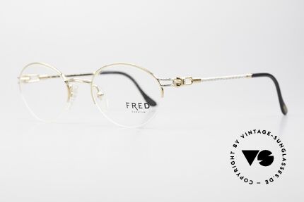 Fred Feroe Ovale Luxus Brille 80er Nylor, der Modell-Name FEROE = franz. für die Färöer Inseln, Passend für Herren und Damen