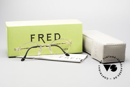 Fred Feroe Ovale Luxus Brille 80er Nylor, Größe: medium, Passend für Herren und Damen