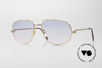 Cartier Romance Santos - XL Gläser in Babyblau Pink Verlauf Details