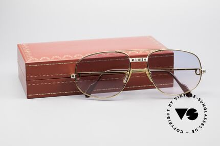 Cartier Romance Santos - XL Gläser in Babyblau Pink Verlauf, KEINE RETRObrille; ein 35 Jahre altes vintage ORIGINAL, Passend für Herren Cartier Romance Santos - XL Gläser in Babyblau Pink Verlauf, KEINE RETRObrille; ein 35 Jahre altes vintage ORIGINAL, Passend für Herren