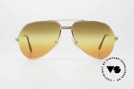 Cartier Vendome LC - S 80er Sonnenbrille Tricolored, wurde 1983 veröffentlicht & dann bis 1997 produziert, Passend für Herren und Damen