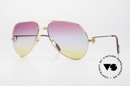 Cartier Vendome LC - M 80er 90er Aviator Sonnenbrille Details