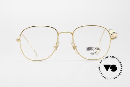 Moschino M17 Bleistift Brille by Persol, kreative Ausführung mit Bleistift am linken Bügel, Passend für Herren und Damen