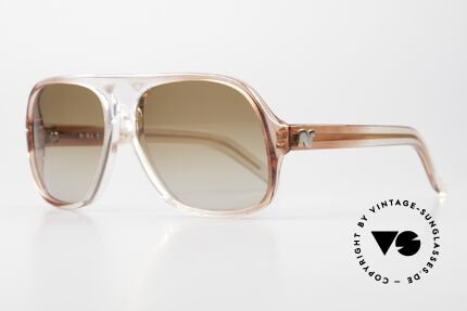 Nina Ricci 0123 Signoricci 70er Herren Sonnenbrille, sehr interessante Optik (rotbräunlich-transparent), Passend für Herren