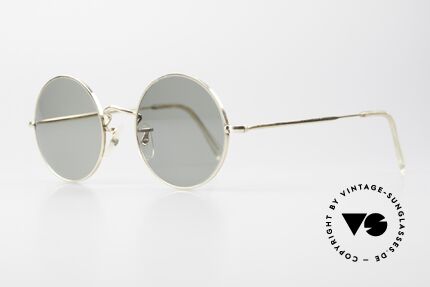 Algha Round Eye 44/20 Runde 70er Jahre Sonnenbrille, feinste Fertigungsqualität (handmade in England), Passend für Herren und Damen