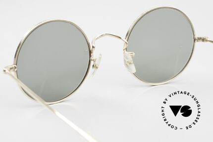 Algha Round Eye 44/20 Runde 70er Jahre Sonnenbrille, neue CR39 UV400 Gläser (für optimalen UV-Schutz), Passend für Herren und Damen