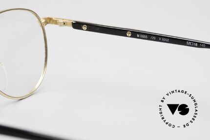 S.T. Dupont D005 90er Luxus Panto Brille Herren, KEINE Retrobrille; ein kostbares 90er Jahre ORIGINAL, Passend für Herren