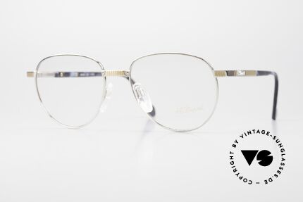 S.T. Dupont D030 Luxus Panto Brille Herren 90er, sehr exklusive und kostbare S.T. Dupont Luxus-Brille, Passend für Herren