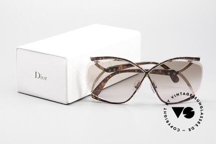 Christian Dior 2056 Butterfly 80er Sonnenbrille, Größe: small, Passend für Damen