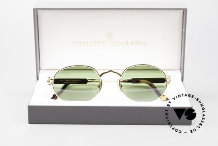 Philippe Charriol 91CP Ovale 80er Luxus Sonnenbrille, Größe: medium, Passend für Herren und Damen