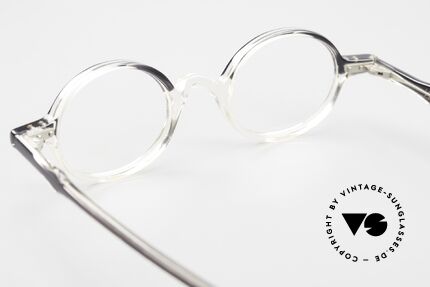 Lunor Mod 42 Echte 90er Brille Kristall Azetat, Fassung kann beliebig verglast werden (optisch/Sonne), Passend für Herren und Damen