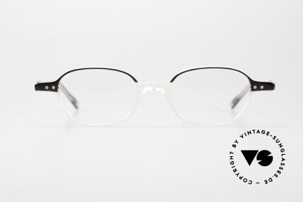 Lunor Mod 46 Alte 90er Brille Kristall Azetat, Brille aus der damaligen Azetat-Kollektion; Gr. M, Passend für Herren und Damen