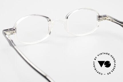 Lunor Mod 40 Originale 90er Brille Crystal, Fassung kann beliebig verglast werden (optisch/Sonne), Passend für Herren und Damen