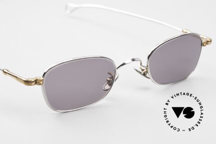 Lunor V 106 Metall Sonnenbrille Vollrand, 2. hand Modell, neuwertig, bicolor (platin & bronze), Passend für Herren und Damen