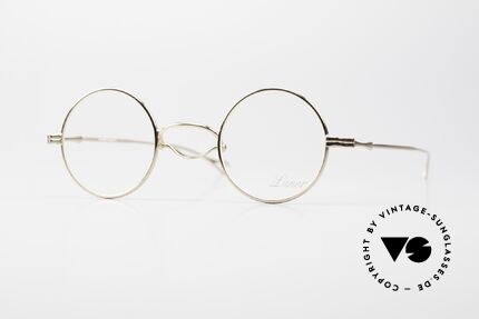 Lunor Swing 31 Round Asiatische Version Kleiner Steg, alte Lunor Brille mit Schaukelsteg bzw. Schwenksteg, Passend für Herren und Damen