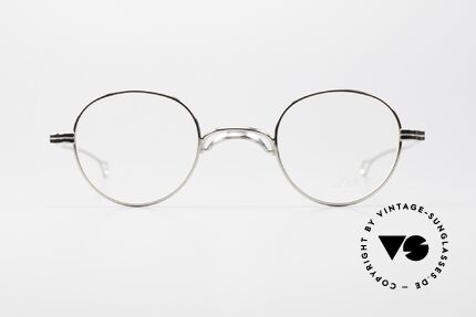 Lunor Swing 32 Panto Vintage Brille Mit Schwing Steg, Größe 41-25, PP = platin plattiert, mit Swing-Steg, Passend für Herren und Damen