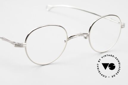 Lunor Swing 32 Panto Vintage Brille Mit Schwing Steg, die orig. Demogläser können beliebig ersetzt werden, Passend für Herren und Damen