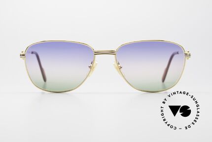 Cartier Courcelles - M 90er Luxus Sonnenbrille Unikat, ein vintage ORIGINAL mit neuen, originellen Gläsern, Passend für Herren und Damen