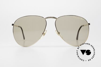 Christian Dior 2252 Ausgefallene 80er Sonnenbrille, modifizierte Pilotenform von 1983, Einzelstück!, Passend für Herren