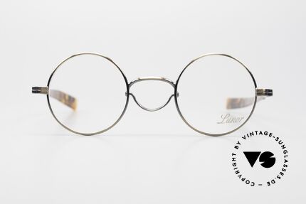 Lunor Swing A 31 Round Vintage Brille In Antik Gold AG, deutsches Traditionsunternehmen; made in Germany, Passend für Herren und Damen