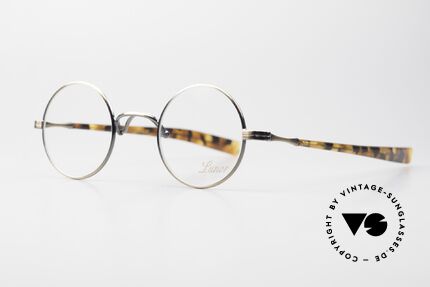 Lunor Swing A 31 Round Vintage Brille In Antik Gold AG, Brillendesign in Anlehnung an frühere Jahrhunderte, Passend für Herren und Damen
