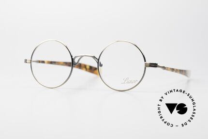 Lunor Swing A 31 Round Vintage Brille In Antik Gold AG, Größe: extra small, Passend für Herren und Damen