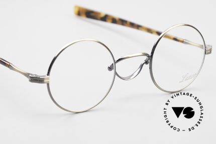 Lunor Swing A 31 Round Vintage Brille In Antik Gold AG, Größe: extra small, Passend für Herren und Damen