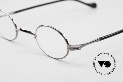 Lunor II A 04 Sehr Kleine Brille Oval Gunmetal, edel, stilvoll, zeitlos = ein wahres LUNOR ORIGINAL, Passend für Herren und Damen