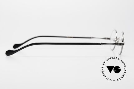 Lunor II A 04 Sehr Kleine Brille Oval Gunmetal, die kleine Fassung ist für große Sehstärken geeignet, Passend für Herren und Damen