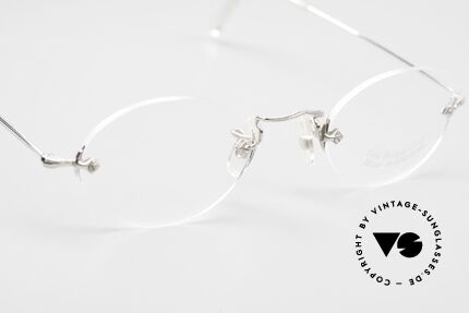 Savile Row Rimless Randlose 14k Gold Filled Brille, ungetragenes Exemplar inklusive John Lennon Etui, Passend für Herren und Damen