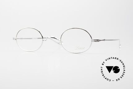 Lunor II 10 Ovale Brille Platin Plattiert Details