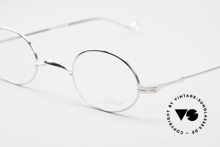 Lunor II 10 Ovale Brille Platin Plattiert, Brillen-Design in Anlehnung an frühere Jahrhunderte, Passend für Herren und Damen