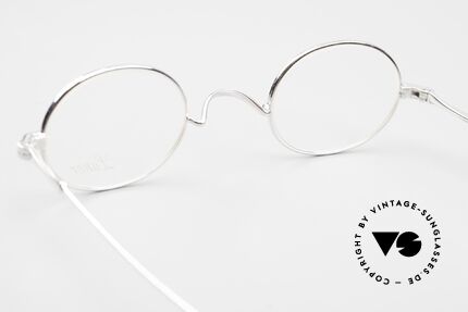 Lunor II 10 Ovale Brille Platin Plattiert, Größe: small, Passend für Herren und Damen