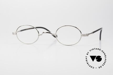 Lunor II A 04 Ovale XS Brille Platin Plattiert Details