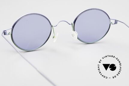 Lindberg Corona Air Titan Rim Runde Titanium Brille Unisex, eleganter Rahmen ohne Schrauben, Nieten oder Lötungen, Passend für Herren und Damen