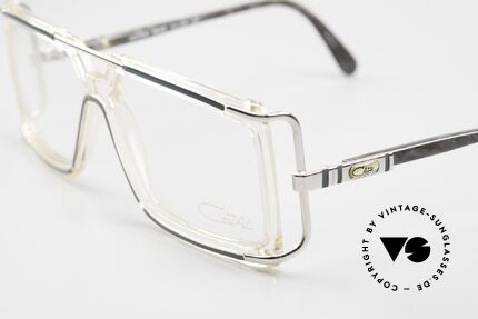 Cazal 638 80er Hip Hop Vintage Brille, klarer Rahmen mit den orig. DEMOgläsern von CAZAL, Passend für Herren und Damen