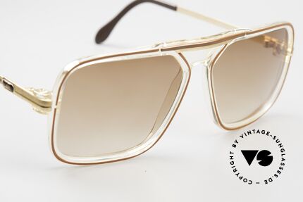 Cazal 630 80er Hip Hop Brille Vergoldet, KEINE Retro-Cazal, sondern echt vintage Cazal, Passend für Herren