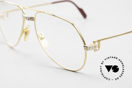 Cartier Vendome Santos - S 80er James Bond Vintage Brille, u.a. getragen von Christopher Walken (James Bond, 85), Passend für Herren und Damen