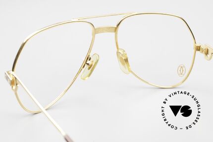 Cartier Vendome Santos - S 80er James Bond Vintage Brille, ungetragen mit original Verpackung (ein Sammlerstück), Passend für Herren und Damen