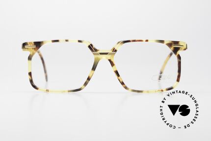 Cazal 646 Seltene Alte Designer Brille, komplexe Muster im semi-transparenten Acetat, Passend für Herren