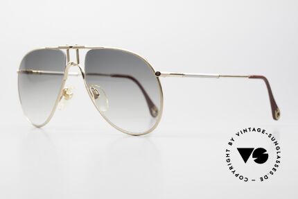 Aigner EA3 Limited 80er Brille Vergoldet, limitierte Luxus-Sonnenbrille; Seriennummer 6135, Passend für Herren