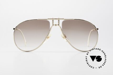 Aigner EA3 Noble 80er Sonnenbrille Leder, Größe 57-18, color 22 (vergoldet & lederüberzogen), Passend für Herren
