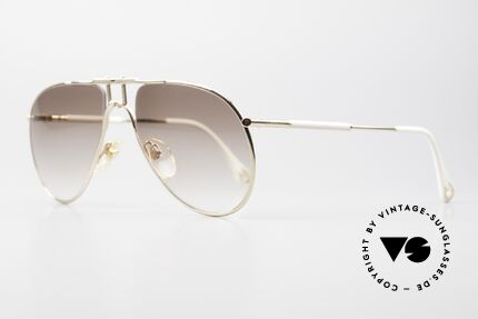 Aigner EA3 Noble 80er Sonnenbrille Leder, limitierte Luxus-Sonnenbrille; Seriennummer 8214, Passend für Herren