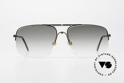 Aigner EA22 90er Brille Nylor Halbrand Men, Größe 58-18, color 034 (vergoldet & mattschwarz), Passend für Herren