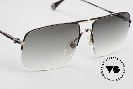 Aigner EA22 90er Brille Nylor Halbrand Men, charakteristische Bügelenden für eine Brillenkette!, Passend für Herren